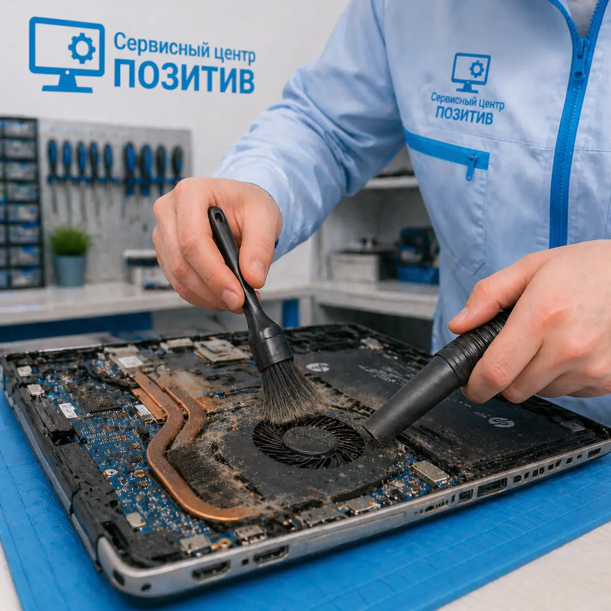 чистка ноутбука HP в Томске