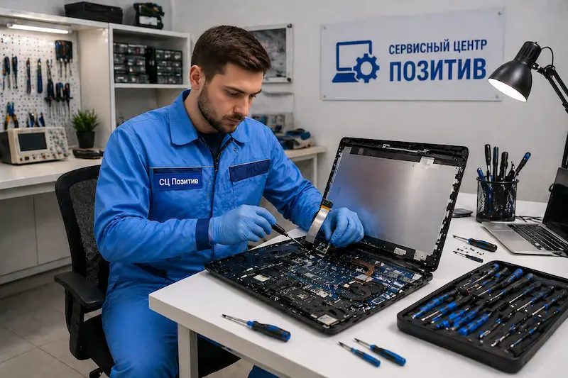 Замена шлейфа матрицы ноутбука в Томске