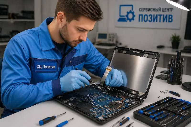 Ремонт шлейфа матрицы ноутбука в Томске