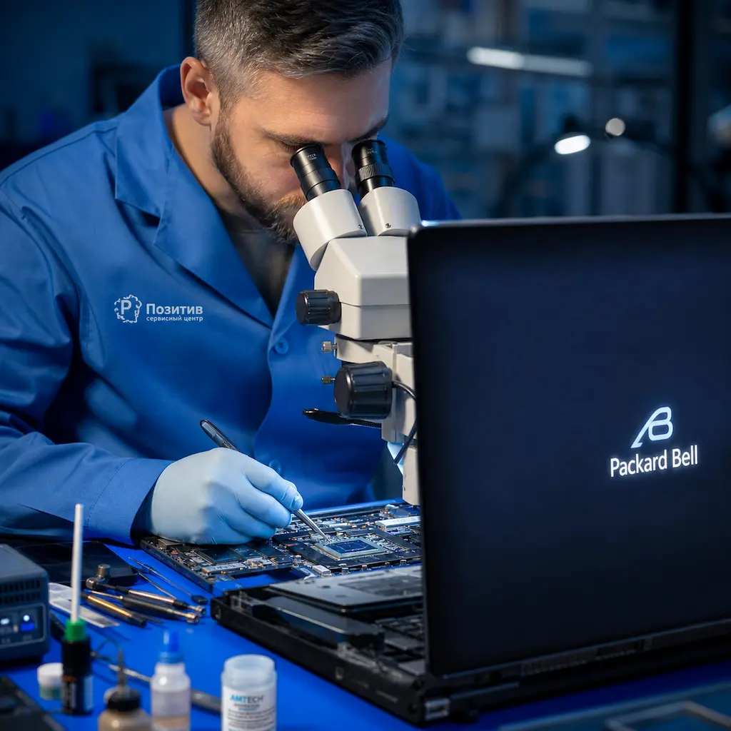 Замена видеокарты ноутбука Packard Bell в Томске