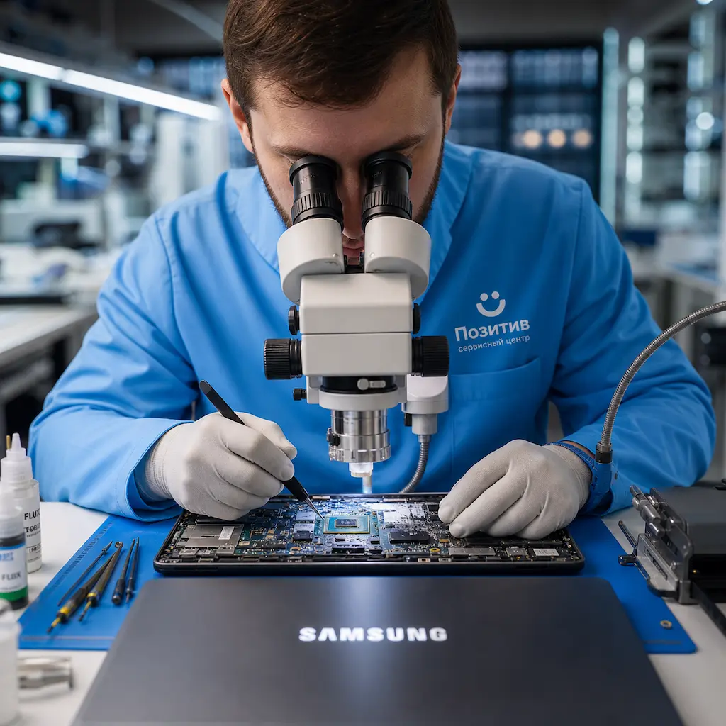 Замена видеокарты ноутбука Samsung в Томске
