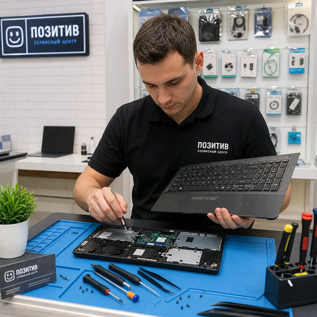 заменить клавиатуру на ноутбуке Packard Bell в Томске