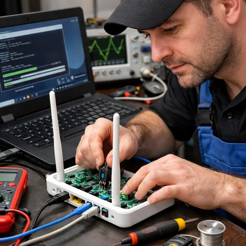 Перепрошивка WiFi роутера в Томске