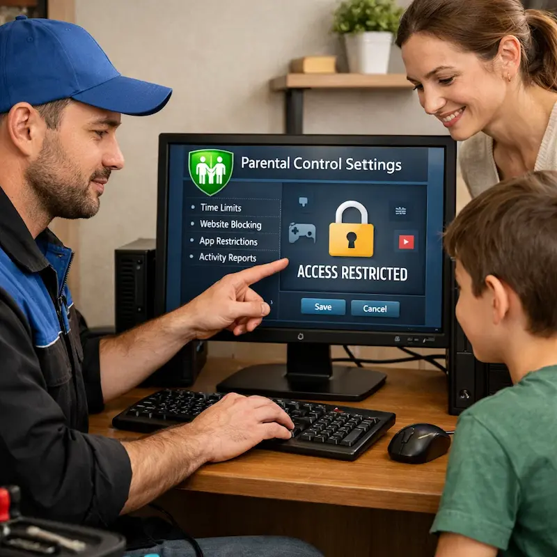 Родительский контроль на компьютере и ноутбуке в Томске