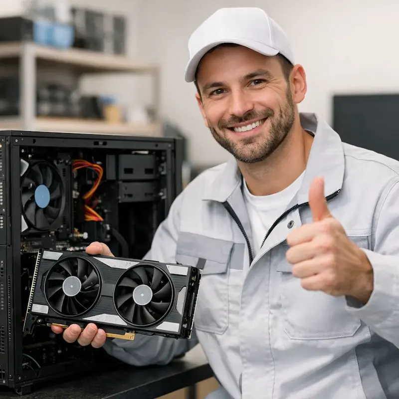 установка видеокарты на ПК в Томске