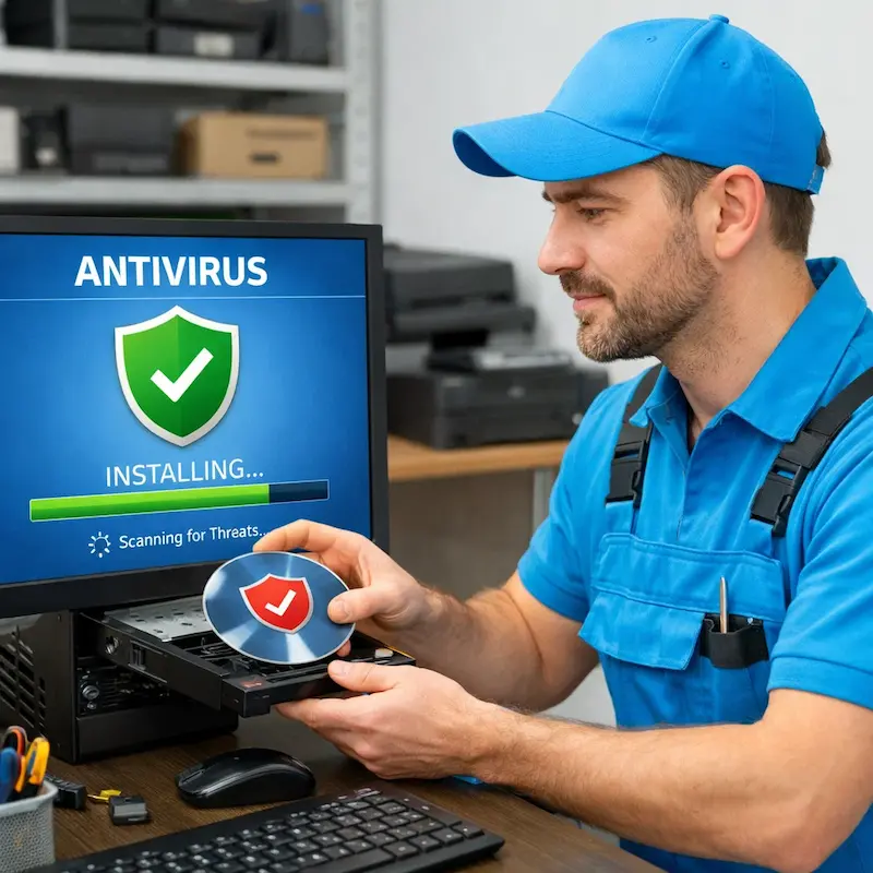 Установка антивируса в Томске на дому