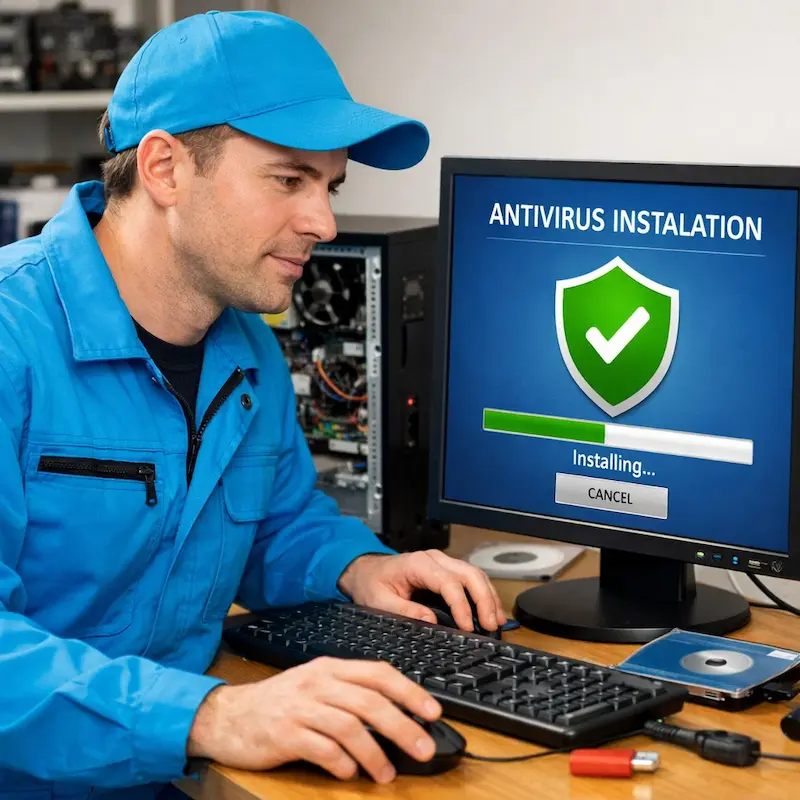Установка антивируса на ноутбук в Томске