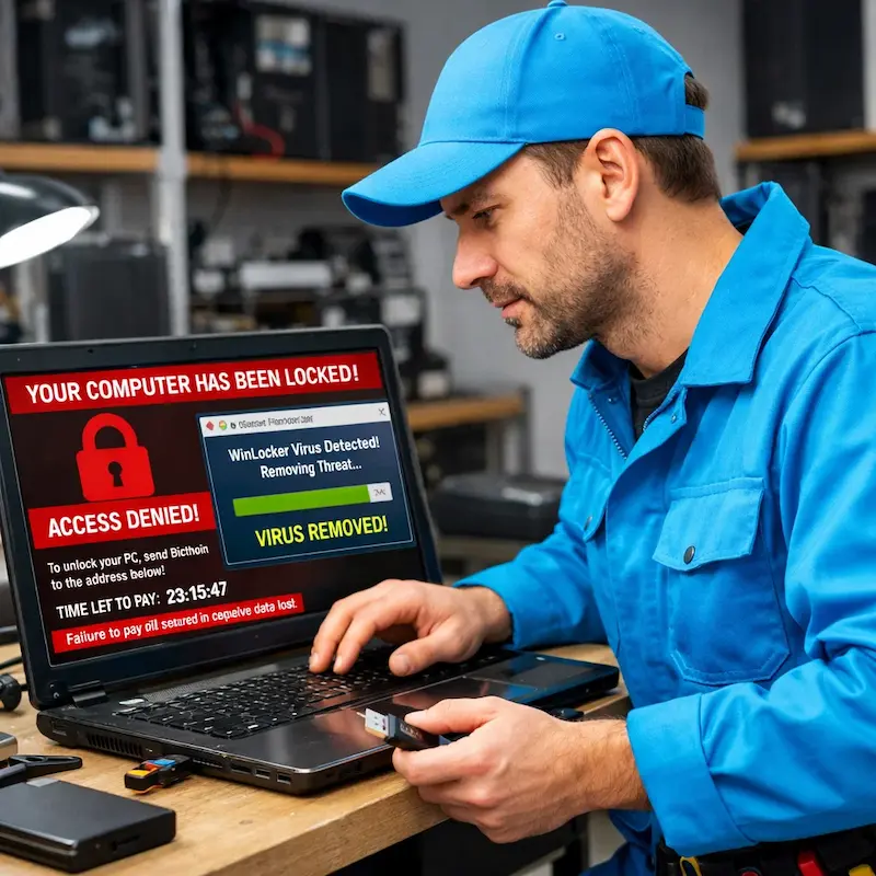 Поможем разблокировать компьютер и ноутбук в Томске